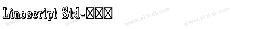 Linoscript Std字体转换